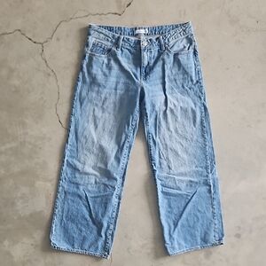 Light Blue Wide Leg Denim Jeans Size 9 / 29